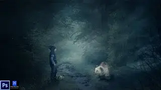 Photoshop Manipulation Tutorial Bear and the child
