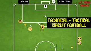 Football Circuit Training with Ball | Technical - Tactical Circuit Football