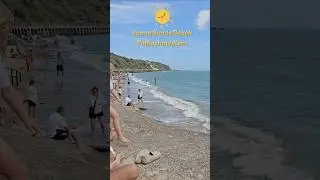 Sunny Sands Beach -Kent,UK #shorts #beach #folkestone #kent #summer