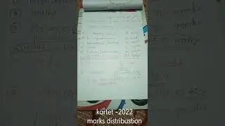 #KARTET -2022 marks distribution for Paper - 1 and Papers -2