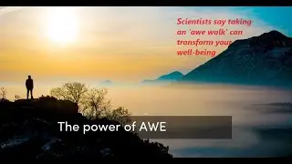 The Awe Walk, A New Science  #inspiration #motivation