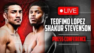 LIVE 🥊 Teofimo Lopez vs. Shakur Stevenson &bull; PRESS CONFERENCE | DAZN Boxing
