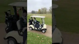 Playing golf in the snow? #canadadiaries #golfvlog #lifeincanada #golflife #lifestyle #slowliving
