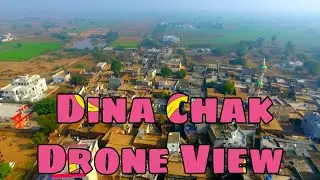 My Village Dina Chak Drone View /THE H.S PUNJABI #village #villageview