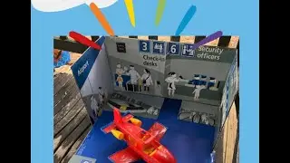 DIY Airport Toy | Cardboard Craft | Upcycle Diaper Box | @Pampers @AlisonsWonderland