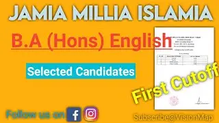 Jamia B.A. (Hons) English First Cutoff