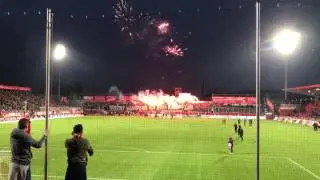 Pyro und Feuerwerk - Würzburger Kickers vs Hanover 96