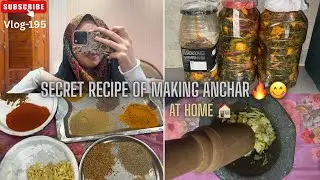 Homemade Achar Recipe | Easy & Tasty Pickle at Home😋🤤|Vlog-195|@KhanAleena1702 