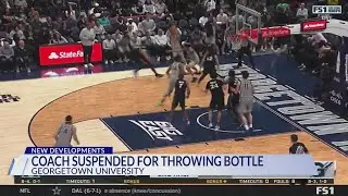 Georgetown suspends head coach Ed Cooley for tossing water bottle that hit child