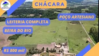 CHÁCARA COM LEITERIA COMPLETA E PORTEIRA FECHADA: IMPERDÍVEL OPORTUNIDADE - R$ 800 MIL (CÓD C216)