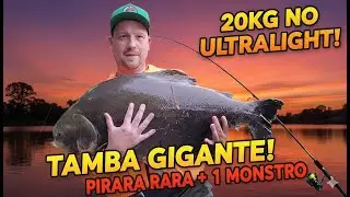 Peguei a Pirarara Mais RARA do Brasil + Tamba de 20KG na Ultra Light! | Pesqueiro P&eacute; Vermelho
