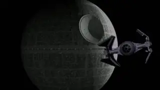 TieFighter fly by in Maya 2008