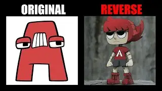 Reverse Alphabet Lore But They Are Human (A-Z...) - All Alphabet Lore Meme Animation | TD Rainbow