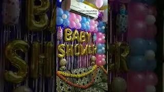 Baby Shower Balloon Decoration || simple balloon decoration #babyshower #balloondecoration #panvel
