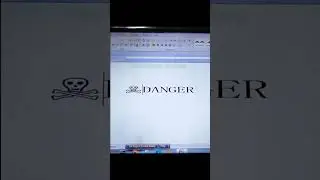 Danger sign on ms word