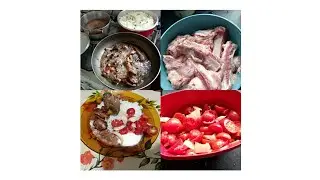 Almoço de hoje arroz 🌾 feijão e costela frita+🥗😄