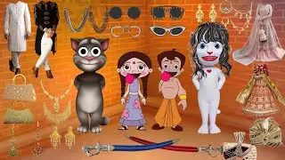 Talking Tom Billu Billi or Bheem or Chutki k Dulha or Dulhan Saddi Funny Makeup Video @FZbillu2.0