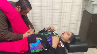 neck pain back pain tail bone pain got relief #dr.baljinder chiropractor