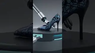 Indonesia's latest AI-powered running shoe manufacturing machine #High heel #shorts