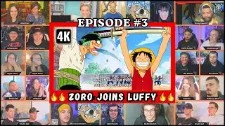 🔥🔥30+ Reactors One Piece Episode 3 Full Reaction Mashup - ワンピース 第3話 リアクションマッシュアップ #onepiecereaction