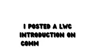 click on community tab
