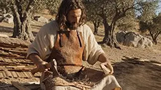 Jesus Building a Wooden House | AI Christian Tribute