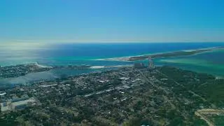 4k HDR Drone Video of Destin, Florida, including the Gulf of Mexico and the bay.