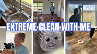 EXTREME WHOLE HOUSE CLEAN WITH ME 2023 | COMPLETE DISASTER CLEAN WITH ME | 2023 CLEANING MOTIVATION