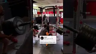 Nick Chubb squatting 600lbs for reps!