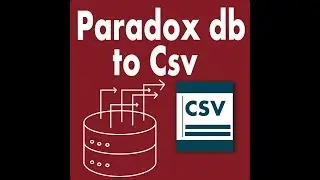 Paradox db to Csv