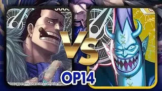OP14 Black Crocodile vs Black/Yellow Gecko Moria | One Piece TCG POV Commentary