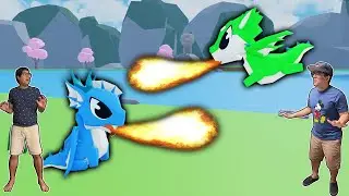 NOSSOS DRAGÕES DE ESTIMAÇÃO APRENDERAM LANCHA-CHAMAS NA ILHA DOS NINJAS!