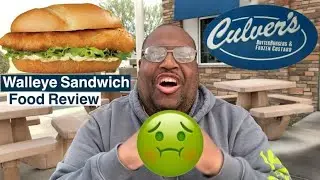 Trying Out Culvers New Walleyes Fish Sandwich | Fast Food Fish Sandwich Season | Leftys Food Reviews