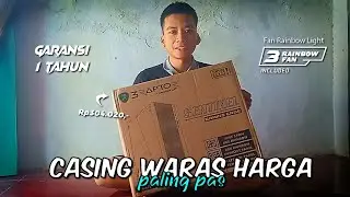 Unboxing casing PC power up Raptor sentinel buat motherboard ATX bisa! , setup PC part 5