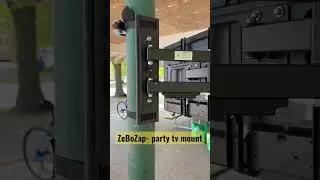 Zebozap Portable TV Mount for Outdoors | Easy Installation, No Drill, DIY Solution