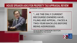 TN House Speaker Cameron Sexton calls for property tax appraisal review