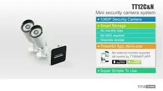 Home or outdoor mini security camera system super simple to use