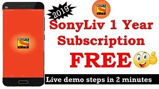 FREE SonyLIV 1 Year Subscription ☺️ || 2 Minutes Only