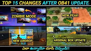 TOP 15 CHANGES AFTER OB41 UPDATE IN FREE FIRE IN TELUGU | FREE FIRE NEW EVENT  | New Update Telugu |