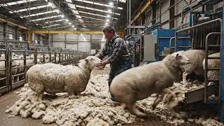 Inside the Wool Manufacturing Factory &ndash; Complete Sheep to Premium Fleece Sweater Journey