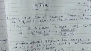 Simple Interest Chapter-10 |7th Math | Think Maths Oxford Publications | 7th Std Mathematics Solved