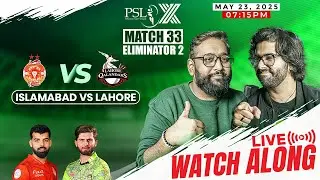 🔴LIVE PSL | Islamabad United vs Lahore Qalandars | PSL Playoffs Eliminator 2 | PSL Live Watch Along