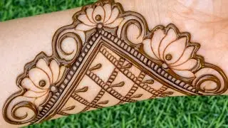 Easy Full Hand Mehndi Design | Simple & Clean Bridal Style Mehndi Tutorial for beginners 