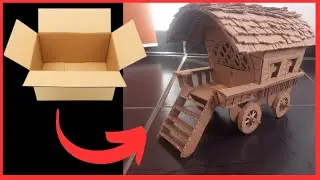 carroça feita de papelão (Diy Faça você mesmo)