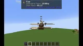 Create Mod Plane with Create Big Cannons #createmod #minecraft