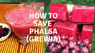 How to Save Falsa/Phalsa/Grewia for a long time| How to make falsa sharbat | Food Hacks