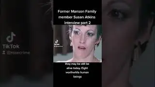 #mansonfamily #susanatkins #interview #truecrime #charlesmanson #prison #cult #mansonfamilycult