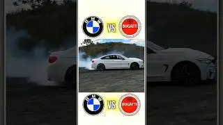 BMW 4 Series vs Bugatti Chiron || Drift Kings Collide🔥🤯 || #shorts #car #bmw #edit #music