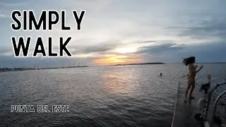 Simply Walk - Shoreline Sunset in Punta del Este [POV]