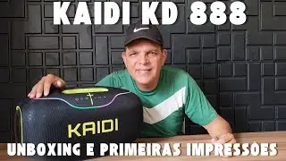KAIDI KD 888 - UNBOXING E PRIMEIRAS IMPRESS&Otilde;ES - MELHOR CAIXA DE SOM PORT&Aacute;TIL? #bass